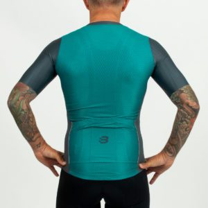 Men’s – Elite Cycling Jersey – Teal - Back