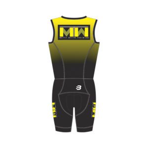 MWT - MENS - SLEEVELESS TRISUIT - YELLOW