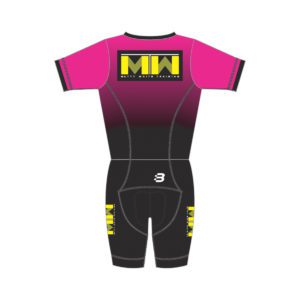 MWT - WOMENS - SHORT SLEEVED TRISUIT - PINK