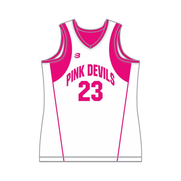 STURT SABRES BASKETBALL CLUB - DOMESTIC PINK DEVILS - REVERSIBLE BASKETBALL  SINGLET - MENS - Blackchrome