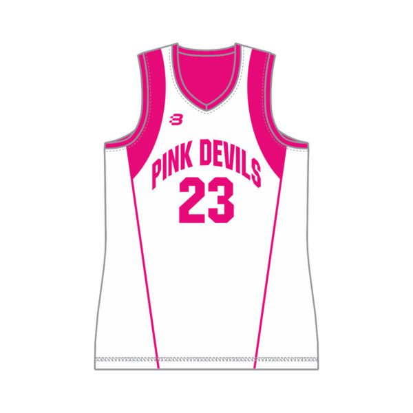 STURT SABRES BASKETBALL CLUB - DOMESTIC PINK DEVILS - REVERSIBLE BASKETBALL  SINGLET - MENS - Blackchrome