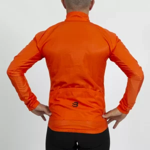 Orange Windbreaker Jacket - Men's - Back