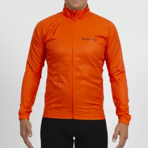 Orange Windbreaker Jacket - Men's