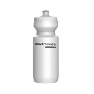 Blackchrome Cycling Hub - 550ML Bidon - White