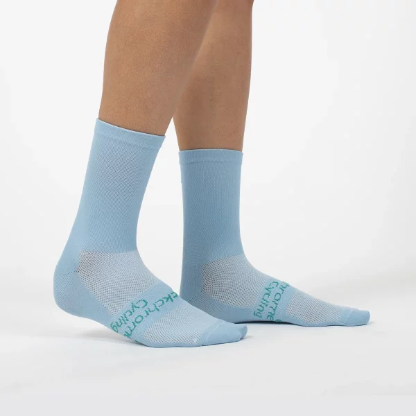 Knitted Cycling Socks - Sky