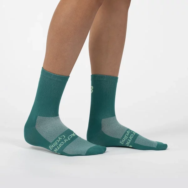 Knitted Cycling Socks - Green