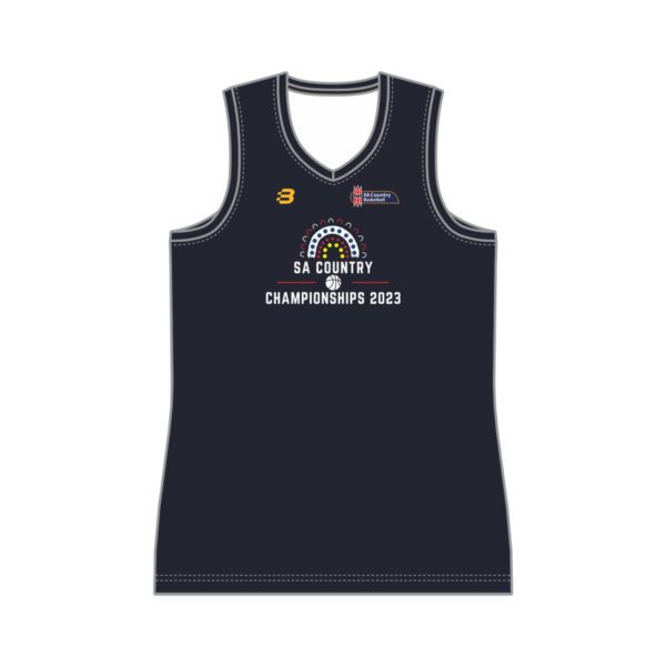 SA COUNTRY BASKETBALL - BASKETBALL SINGLET V NECK WOMEN'S ADULT