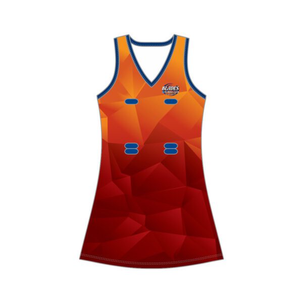 BLADES NETBALL CLUB - RACER BACK NETBALL DRESS - WOMENS