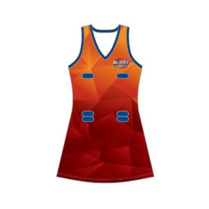 BLADES NETBALL CLUB - RACER BACK NETBALL DRESS - YOUTH