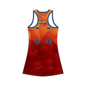 BLADES NETBALL CLUB - EXTENDED LENGTH NETBALL DRESS - WOMENS