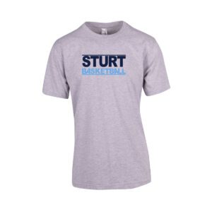 OS5134 - sturt sabres basketball - grey supporter tee - adult_front