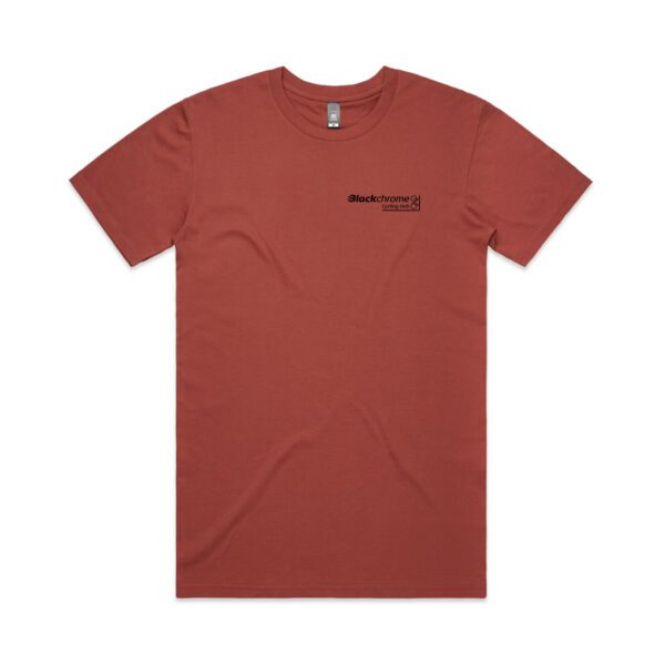 Blackchrome Cycling Hub - T-Shirt - Coral - Front