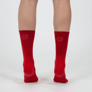 OS5182 - IMG_0211 - Blackchrome Cycling - Knitted Socks - Red - Unisex - Back