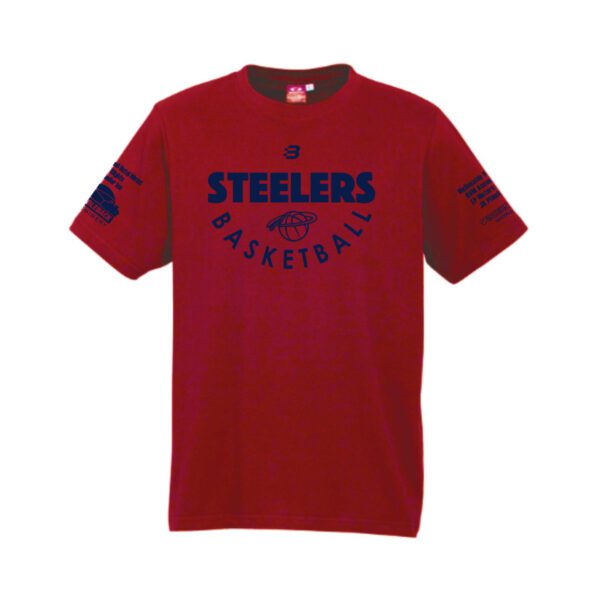 OS2887 - whyalla steelers basketball club - tshirt ss - youth - red_front