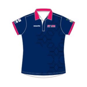 VL104245 - storm netball mackay - 099 - polo shirt womens adult (curves)_front