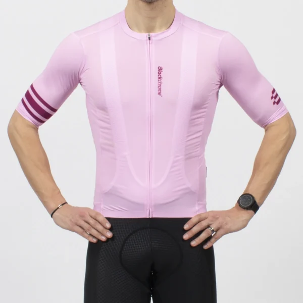 Men’s – Short Sleeve Cycling Jersey – Pink Classic - Frontv2