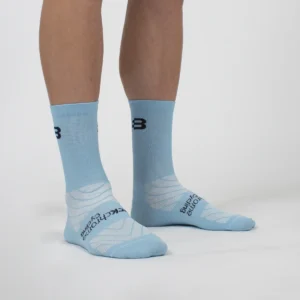 Knitted Cycling Socks – Sky Classic - Front