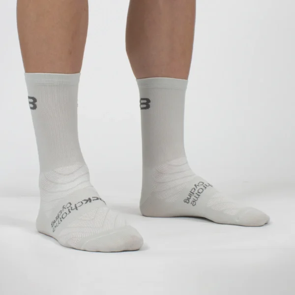 Knitted Cycling Socks – Grey Classic - Front